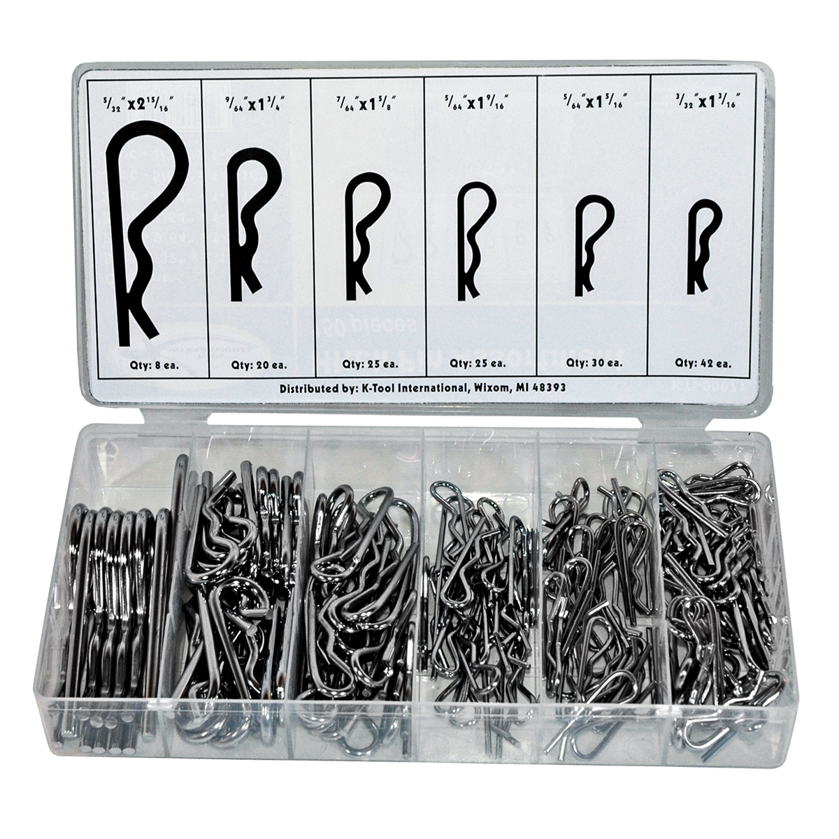 K Tool International 150 PC ASST OF HITCH PINS P/N 00071 - B2B Diesel & Gas Service