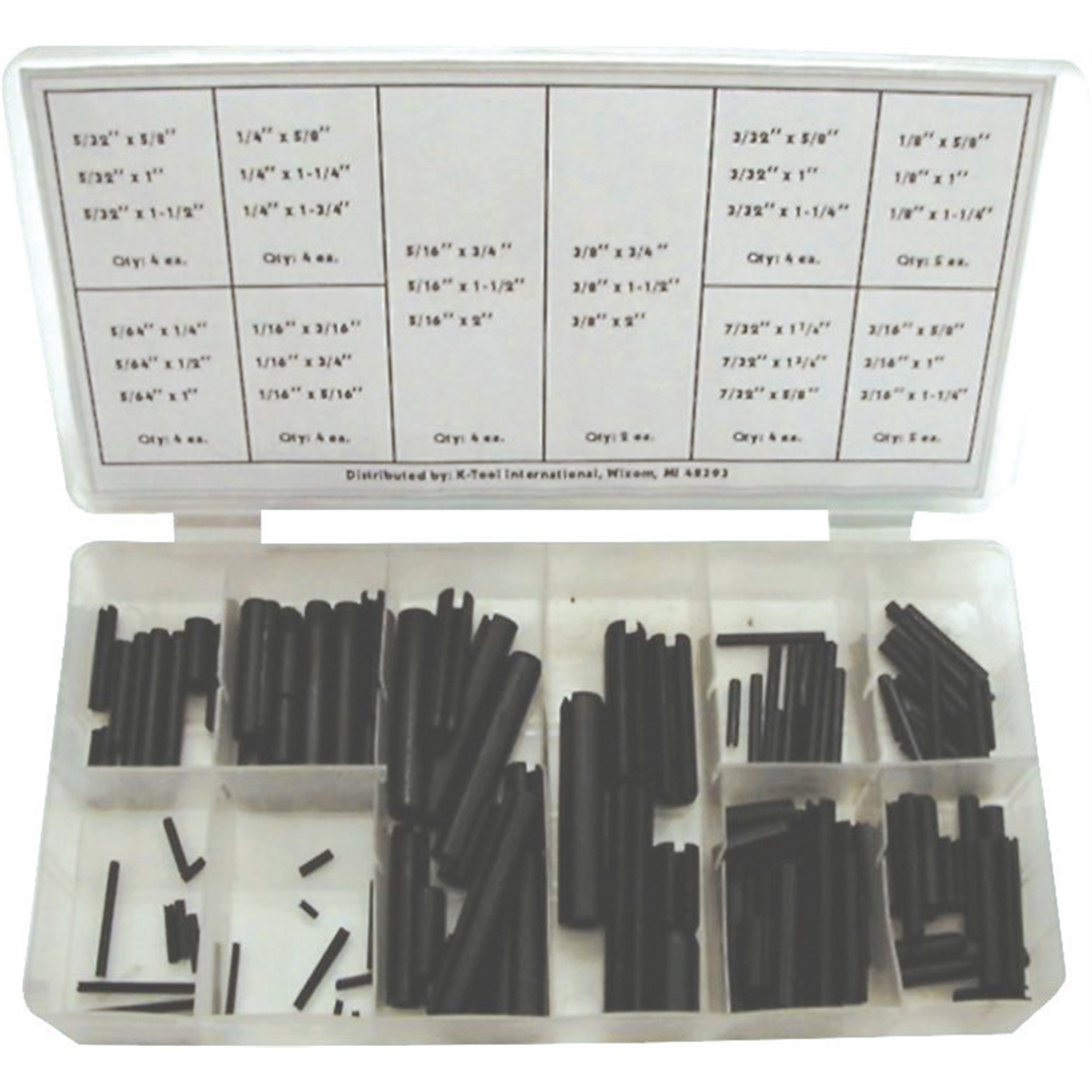 K Tool International 120PC Roll Pin Assortmen P/N 00093 - B2B Diesel & Gas Service