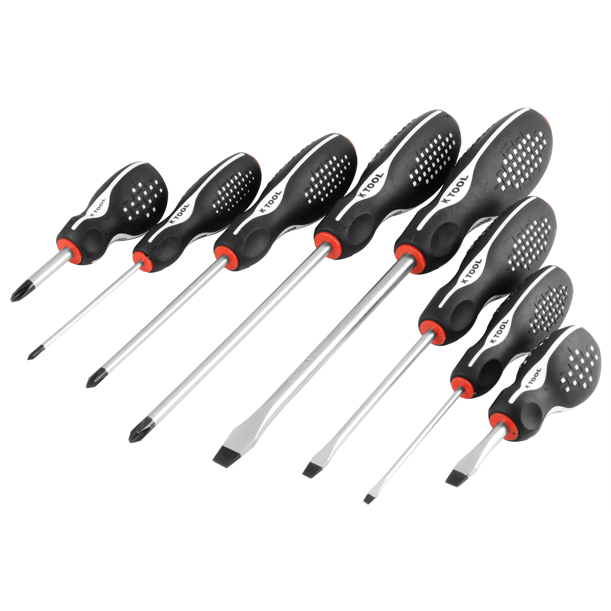 K Tool International 8-Piece Chrome Vanadium Steel Screwdriver Set P/N 11008 - B2B Diesel & Gas Service