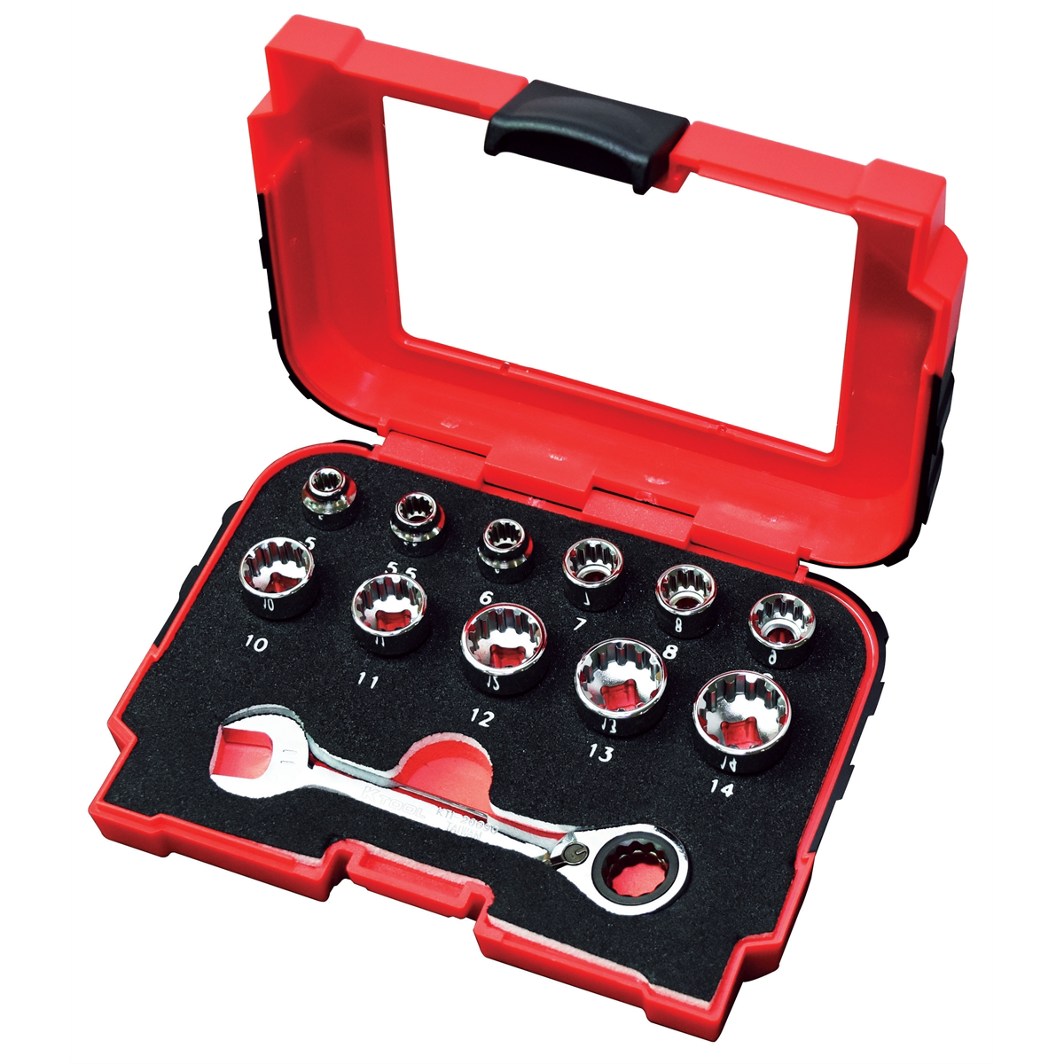 K Tool International Socket Set 12 pc 1/4 in. Spline Multi Plus Close Qtr P/N 20020 - B2B Diesel & Gas Service