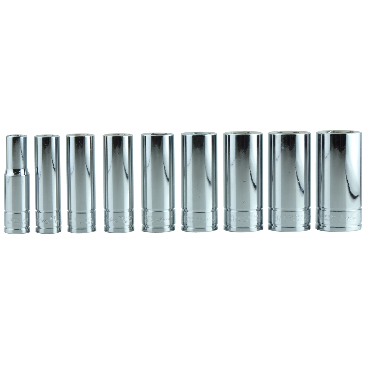 K Tool International SOC SET 3/8" DR 9 PC SAE DEEP P/N 22201 - B2B Diesel & Gas Service