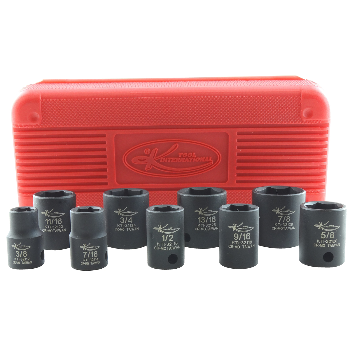 K Tool International SOC SET IMP 3/8" DR STANDARD 9 PC. P/N 32100 - B2B Diesel & Gas Service