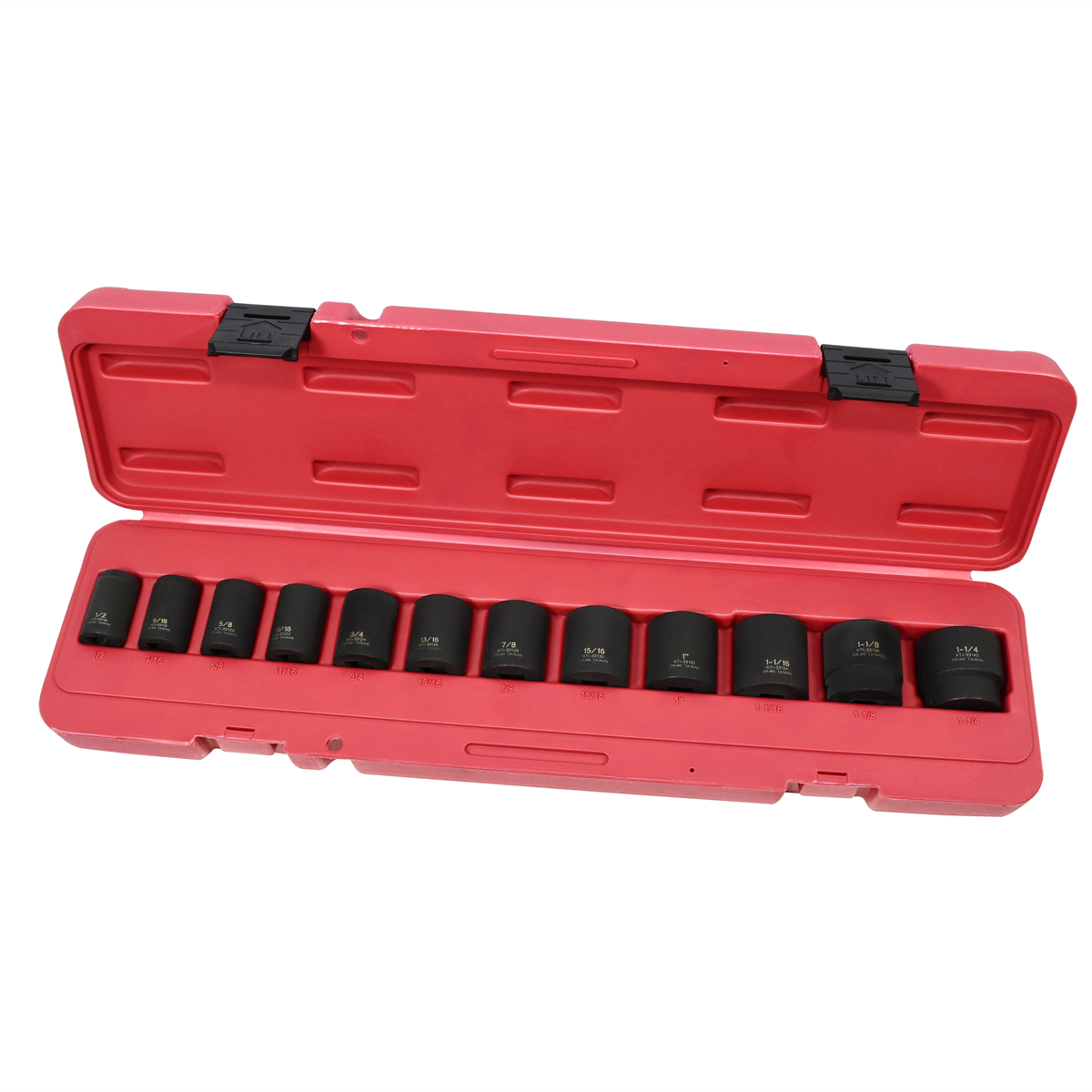 K Tool International Socket Set Impact 1/2 in. Dr 12 Piece SAE P/N 33100 - B2B Diesel & Gas Service