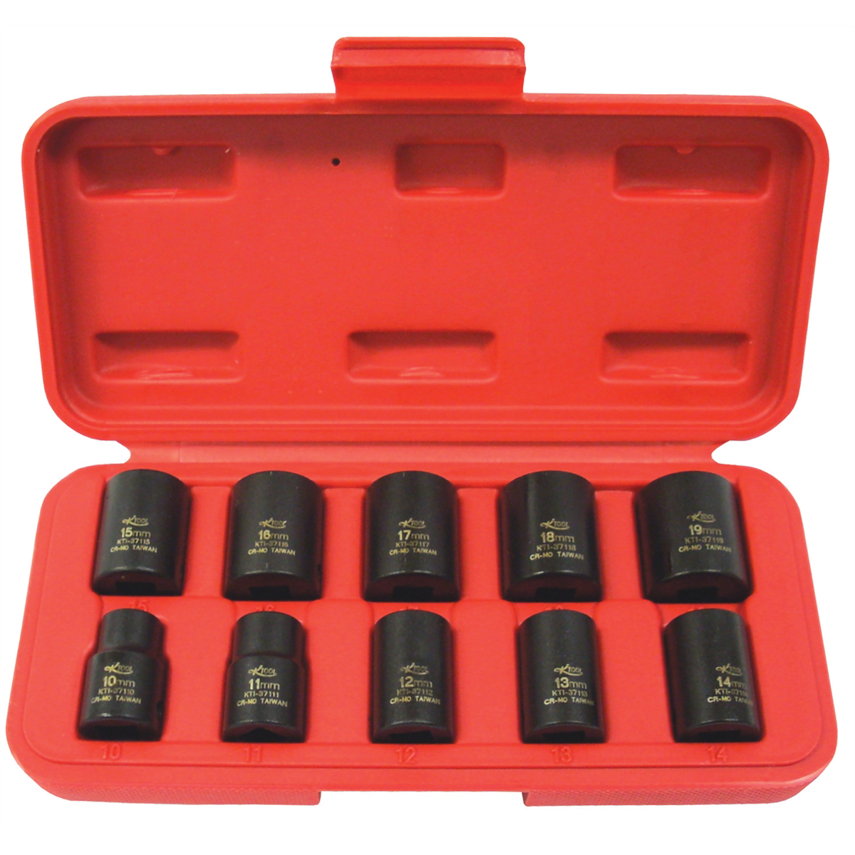 K Tool International SOC SET IMP MM 10 PC 3/8" DR STD. P/N 37100 - B2B Diesel & Gas Service