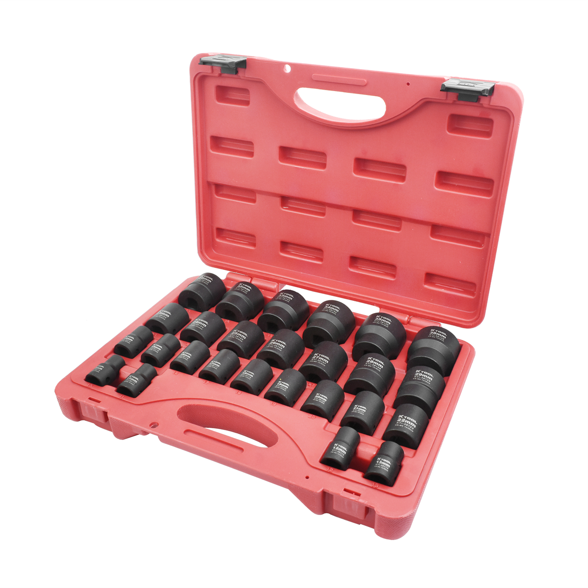 K Tool International Socket Set Impact Metric Short 1/2 in. Dr 26 Pieces P/N 38101 - B2B Diesel & Gas Service