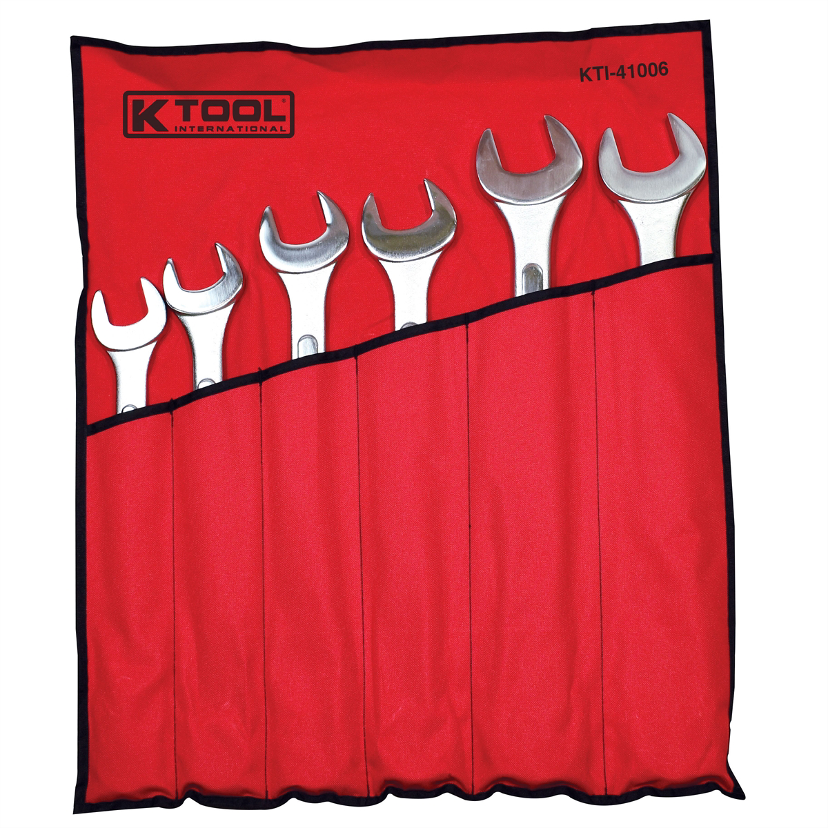 K Tool International Wrench Set Combination Jumbo Raised Panel 6 Pieces P/N 41006 - B2B Diesel & Gas Service