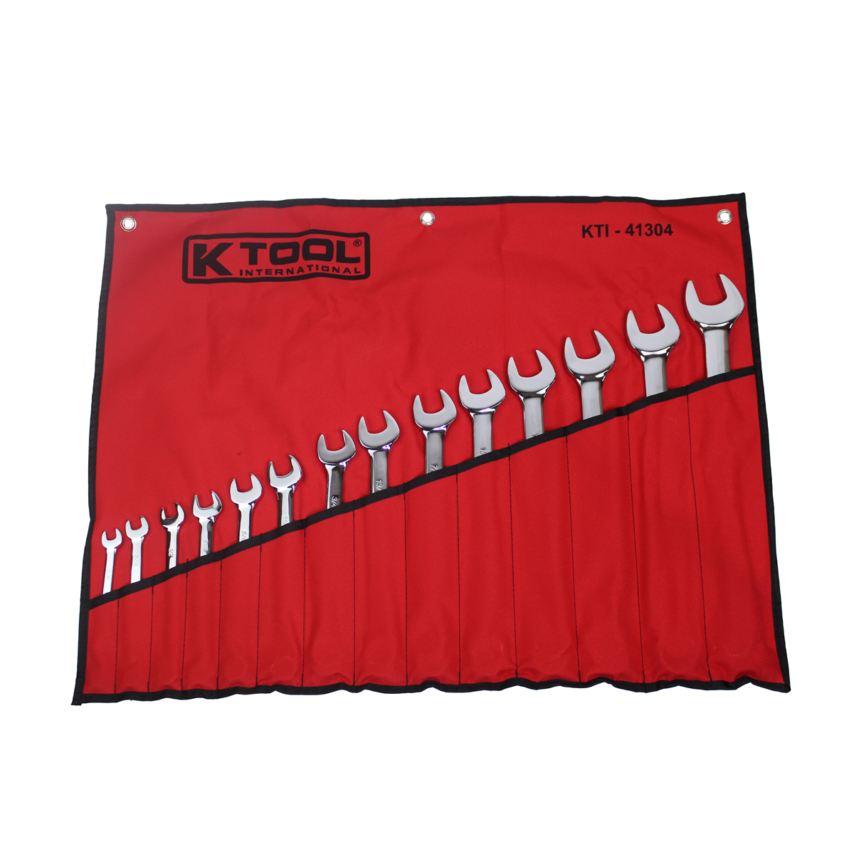 K Tool International Wrench Set 14 Piece Hi Polish with Bag P/N 41304 - B2B Diesel & Gas Service