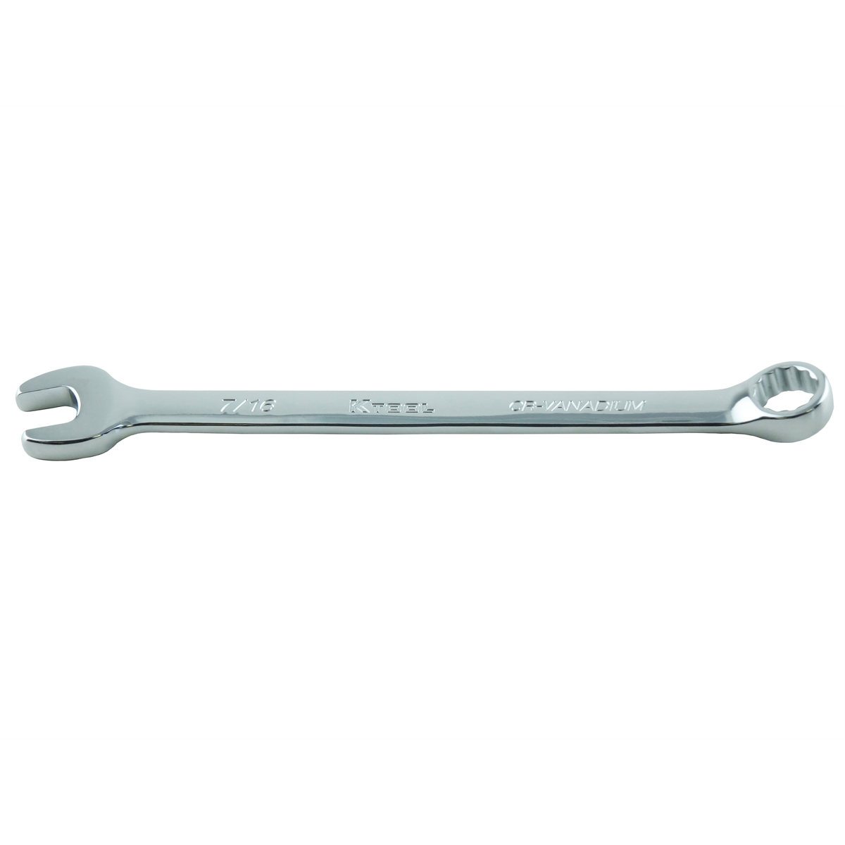 K Tool International Wrench 7/16 Inch Combination Hi Polish 12 Point 15 Degree P/N 41314 - B2B Diesel & Gas Service