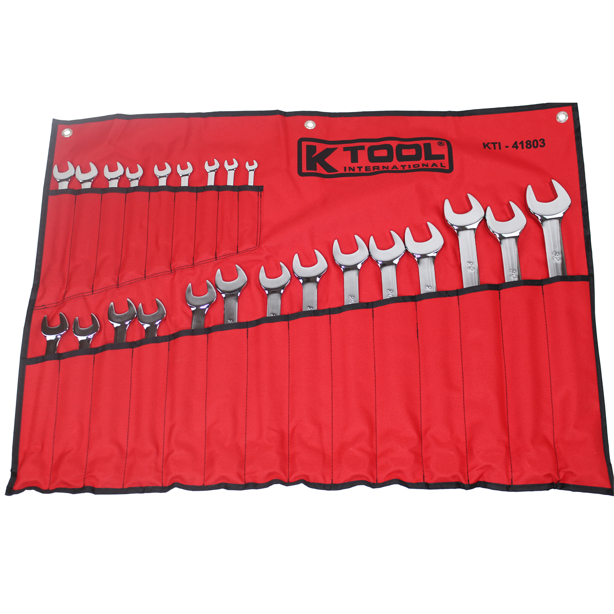 K Tool International Wrench Set 23 Piece Combination Metric Pro-series Hi Polish P/N 41803 - B2B Diesel & Gas Service