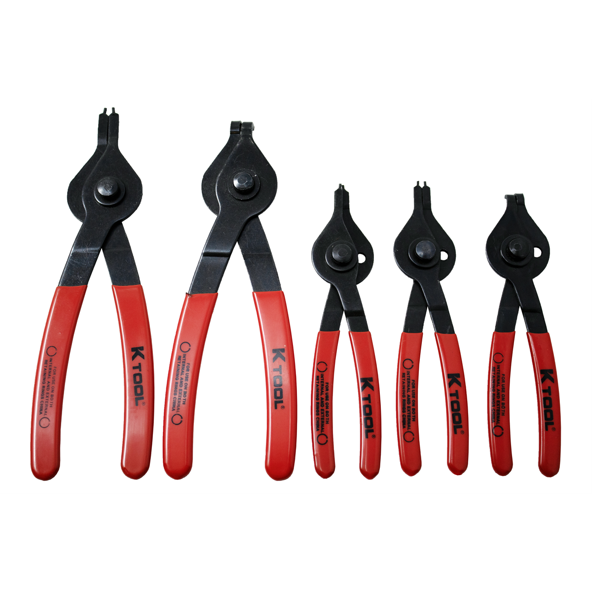 K Tool International Pliers Set Snap Ring Reversible 5 Piece P/N 55001 - B2B Diesel & Gas Service