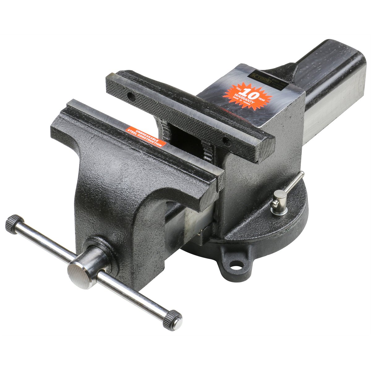 K Tool International Steel Bench Vise 8 Inch with 9 Inch Jaw Opening P/N 64108 - B2B Diesel & Gas Service