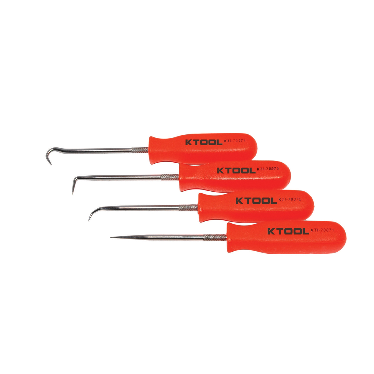 K Tool International PICK SET 4 PC. NEON ORANGE P/N 70070 - B2B Diesel & Gas Service