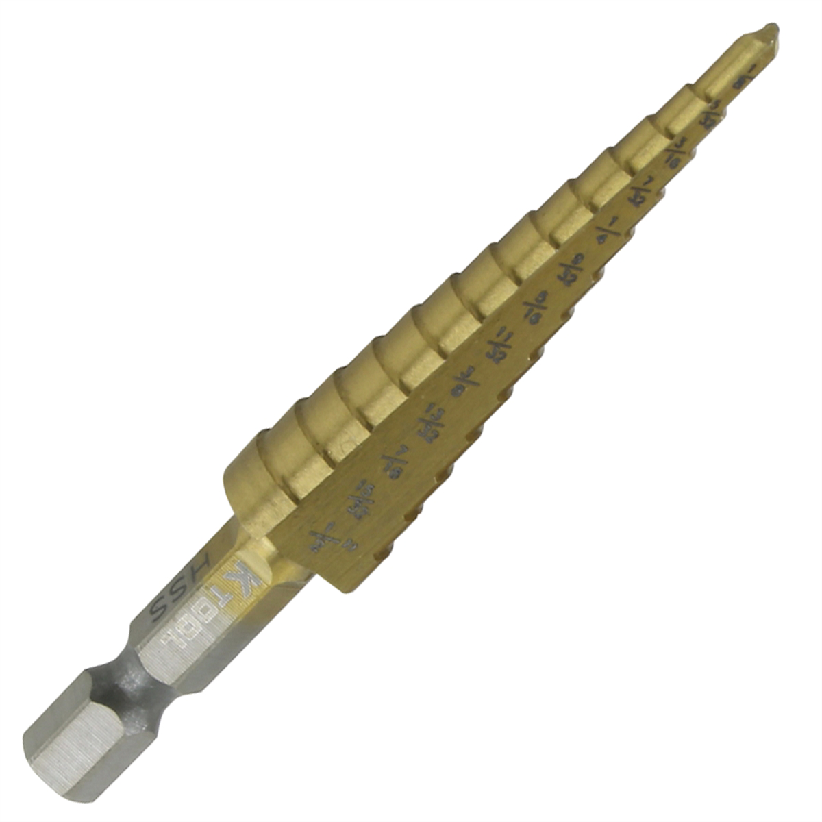K Tool International Step Drill Bit 1/8"-1/2" P/N 71235 - B2B Diesel & Gas Service