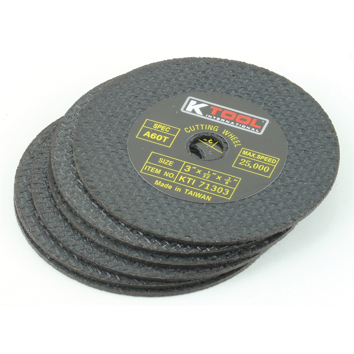 K Tool International 6PK CUT-OFF WHEEL 3IN. X 1/32IN. 6/PK P/N 71303 - B2B Diesel & Gas Service