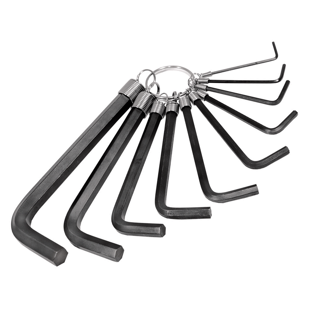 K Tool International HEX KEY SET 10 PC. SAE 1/16IN.-3/8IN. ON A RING P/N 71420 - B2B Diesel & Gas Service