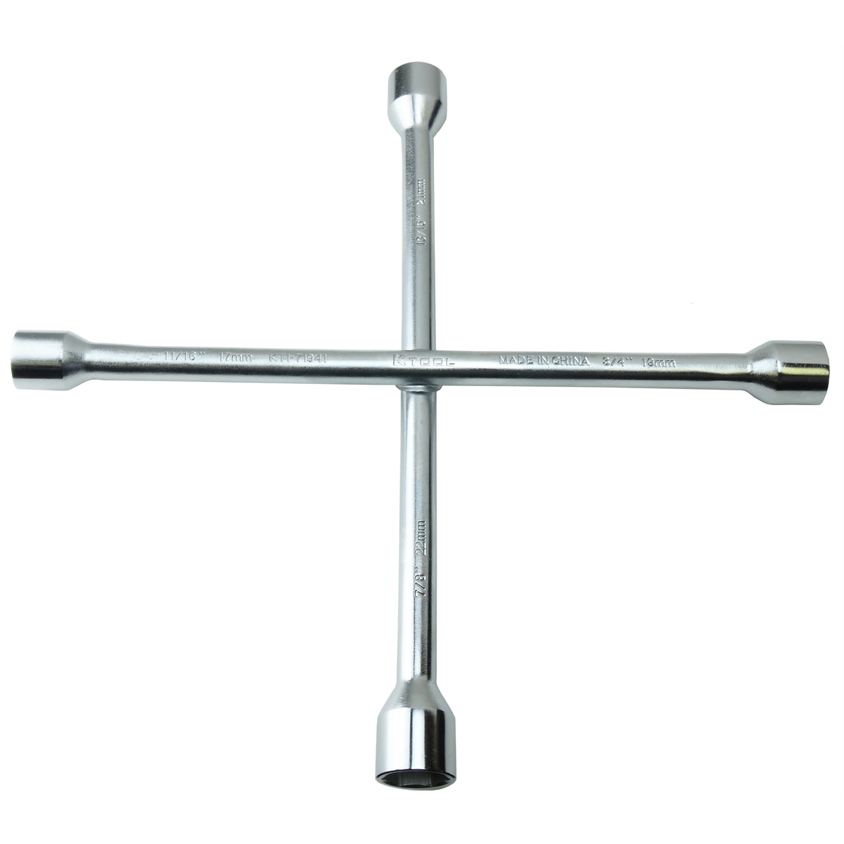 K Tool International Lugnut Wrench 14 Inch 4 Way SAE/Metric Combo P/N 71941 - B2B Diesel & Gas Service