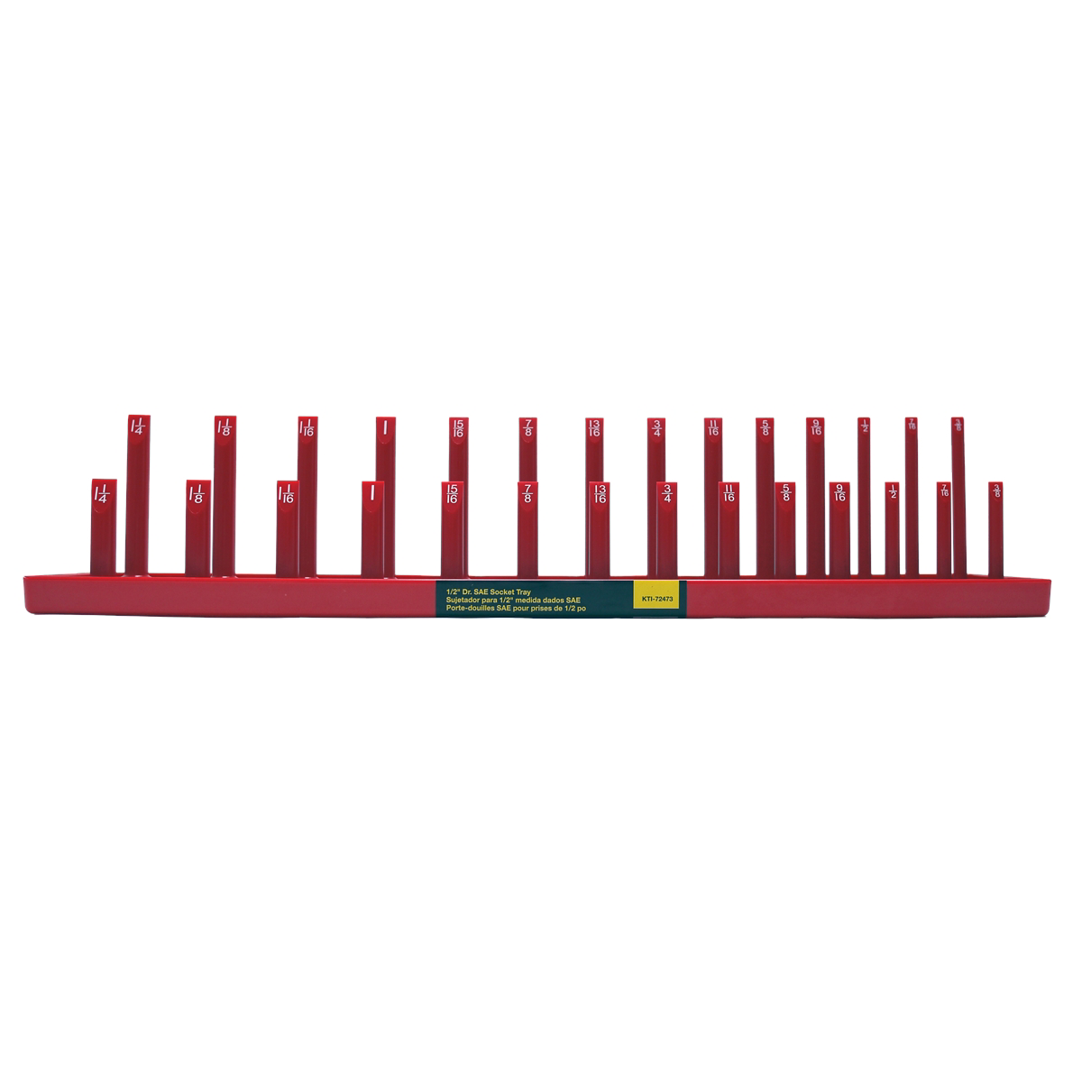K Tool International Socket Holder 1/2 Inch Drive SAE Red P/N 72473 - B2B Diesel & Gas Service
