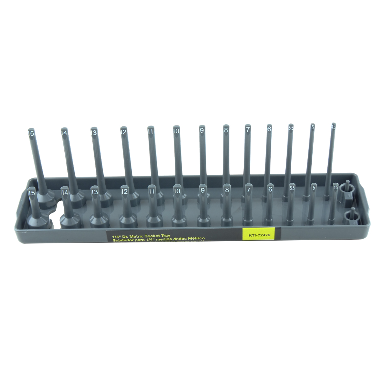 K Tool International Socket Holder 1/4 Inch Drive MM Gray P/N 72476 - B2B Diesel & Gas Service