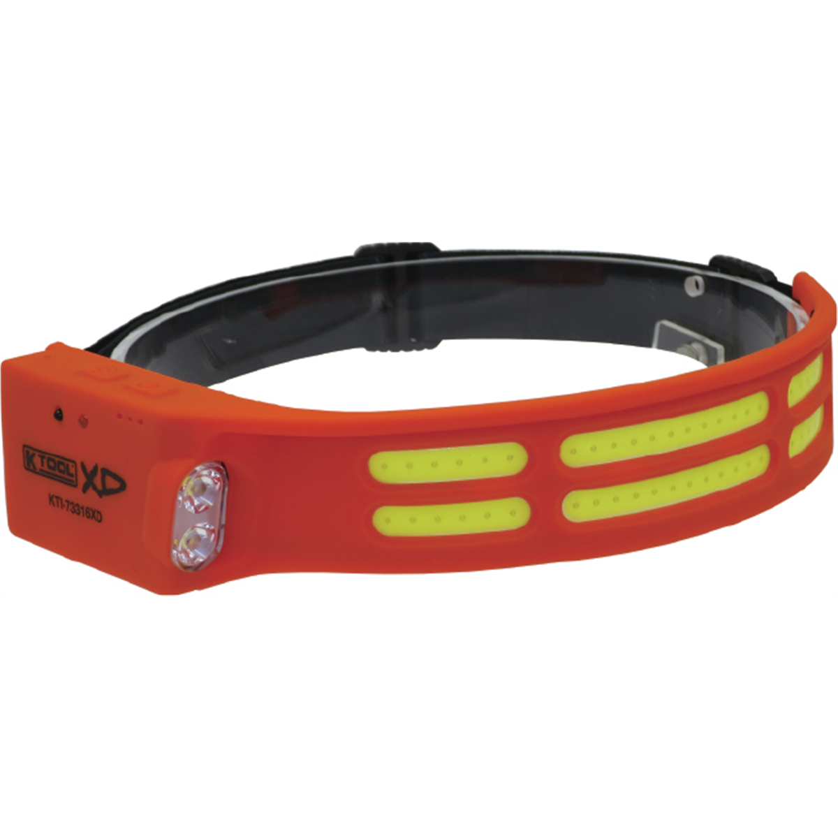 K Tool International Headlight 600 Lumen COB Flexible with Motion Sensor and Side Flashlight Orange P/N CED6466-ISN - B2B Diesel & Gas Service