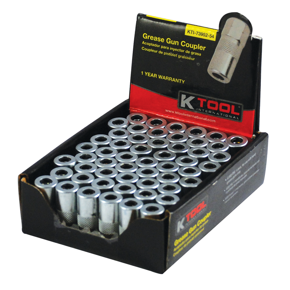 K Tool International Grease Coupler Display 54 piece P/N 73952-54 - B2B Diesel & Gas Service