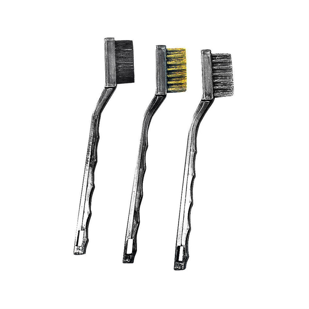 K Tool International 3-Piece Mini Brush Set (Brass/Nylon/Steel Brushes) P/N 74103 - B2B Diesel & Gas Service