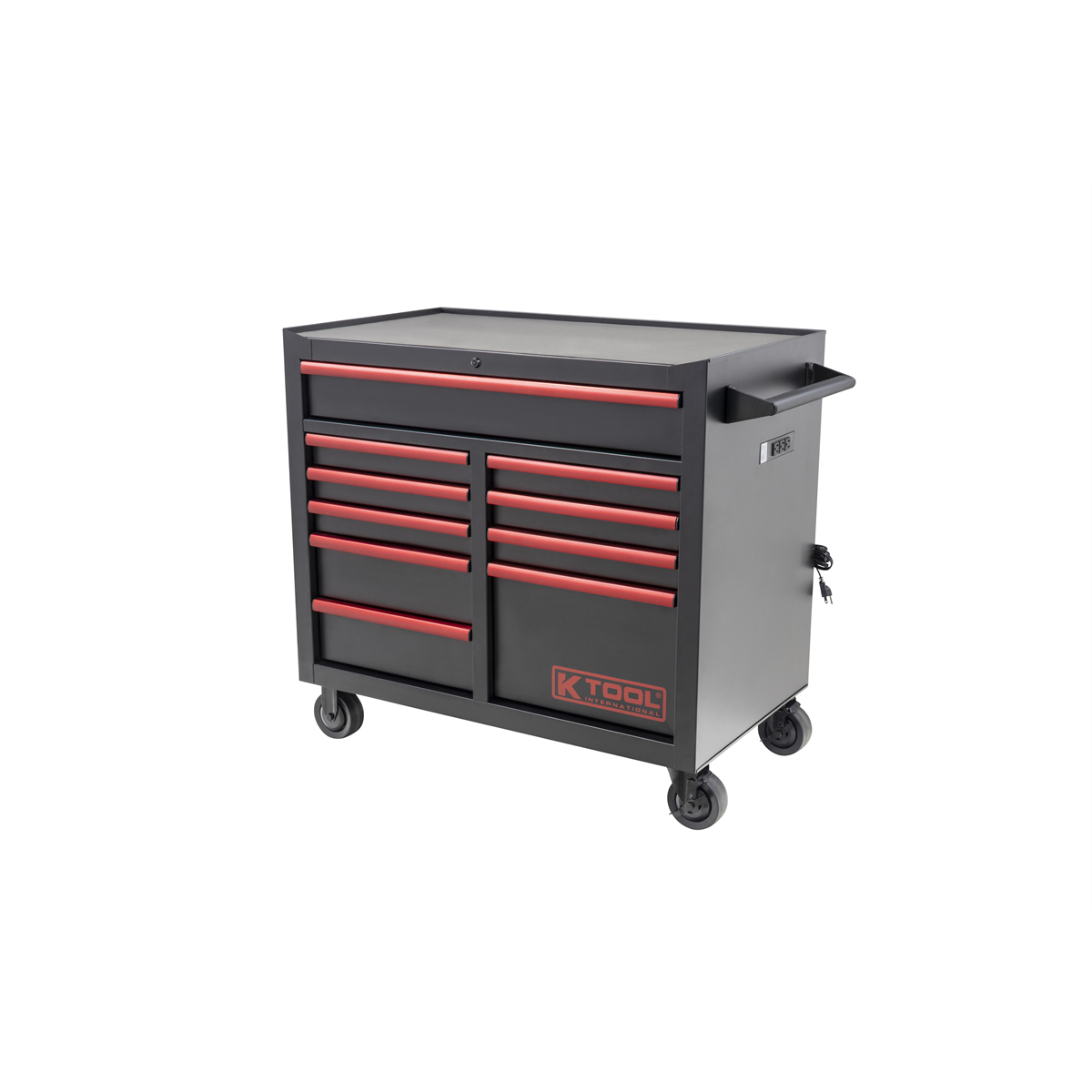 K Tool International Tool Box 41 Inch Premium 10 Drawer Double Bay 1,000 Pound (Matte Black) P/N 75132 - B2B Diesel & Gas Service