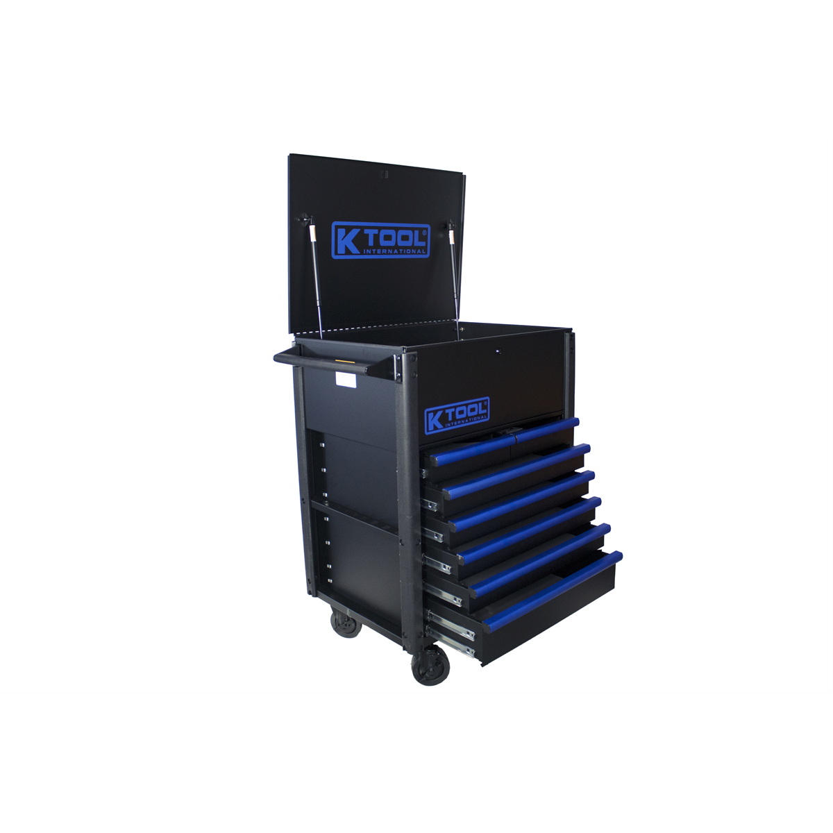 K Tool International Service Cart Premium 7 Drawer 750 Pound (Matte Black/Blue) P/N 75153 - B2B Diesel & Gas Service