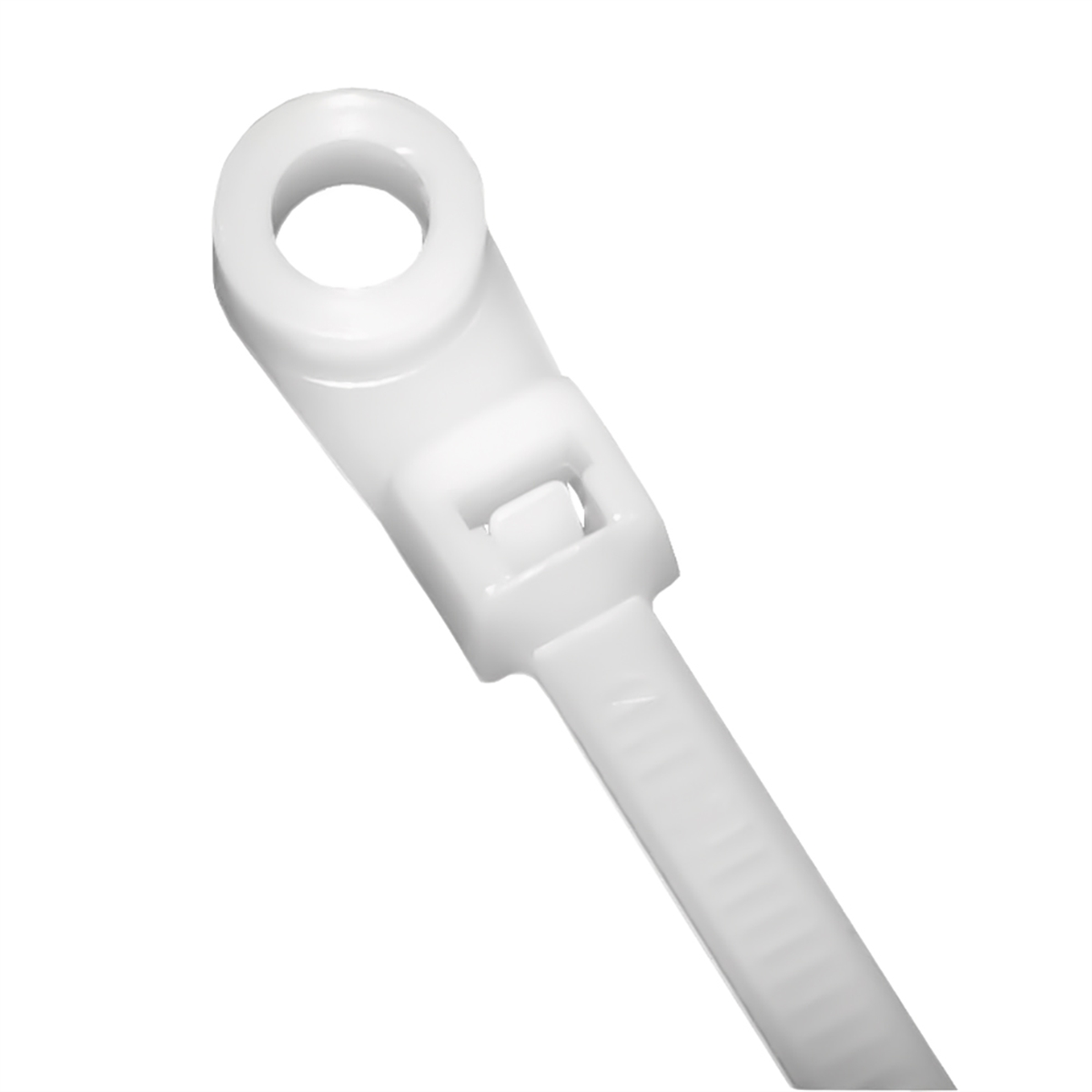 K Tool International Cable Zip Tie 7 Inch Natural 100/Pack 50 Pound Tensile with Mount Head P/N 77070 - B2B Diesel & Gas Service