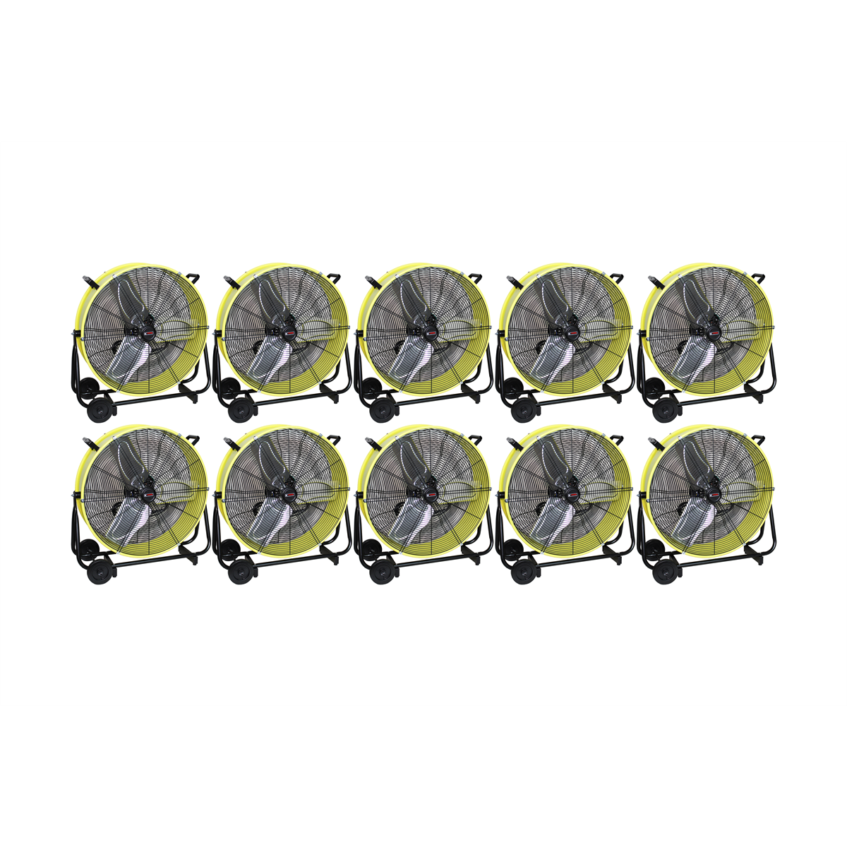 K Tool International 24" Direct Drive Tilting Industrial Drum Fan, Safety Yellow (Pallet of 10) P/N 77740-PL10 - B2B Diesel & Gas Service