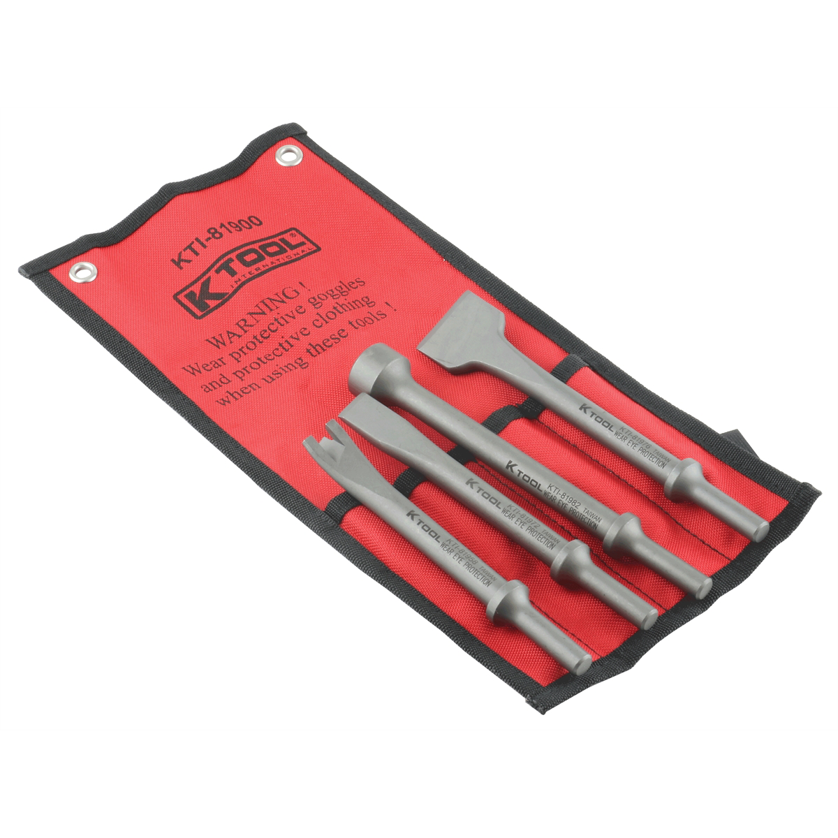 K Tool International Pneumatic Bit Set 4 Piece in Pouch P/N 81900 - B2B Diesel & Gas Service