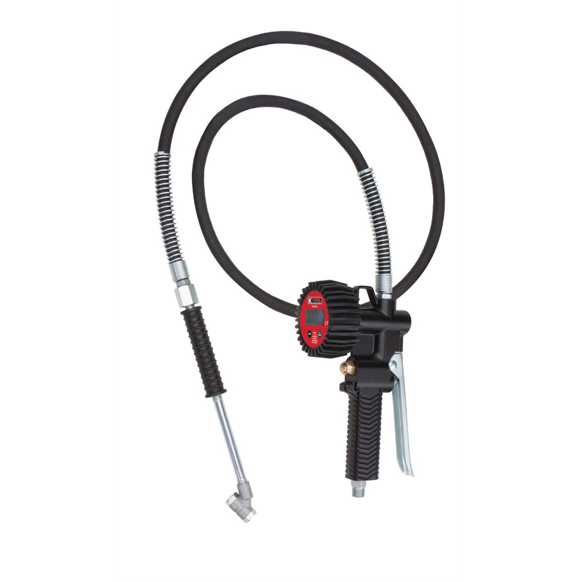 K Tool International Aluminum Die Cast Heavy Duty Tire Inflator Gauge P/N TIG/D/72D/N - B2B Diesel & Gas Service