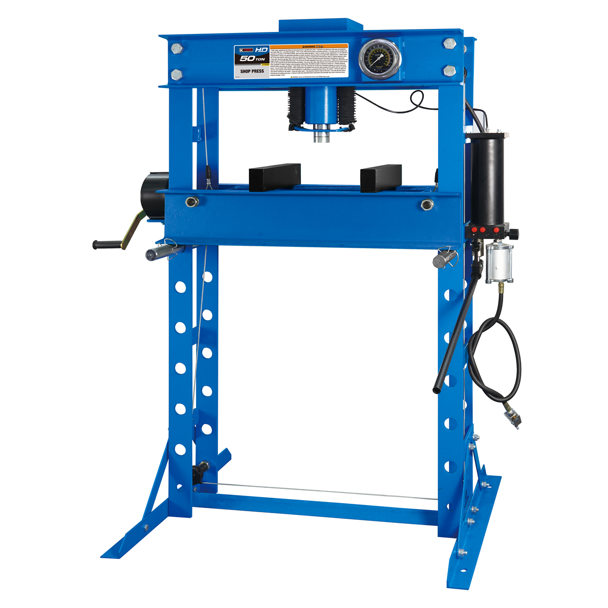 K Tool International Shop Press 50 Ton Air/Hydraulic P/N HJ0807CEA - B2B Diesel & Gas Service