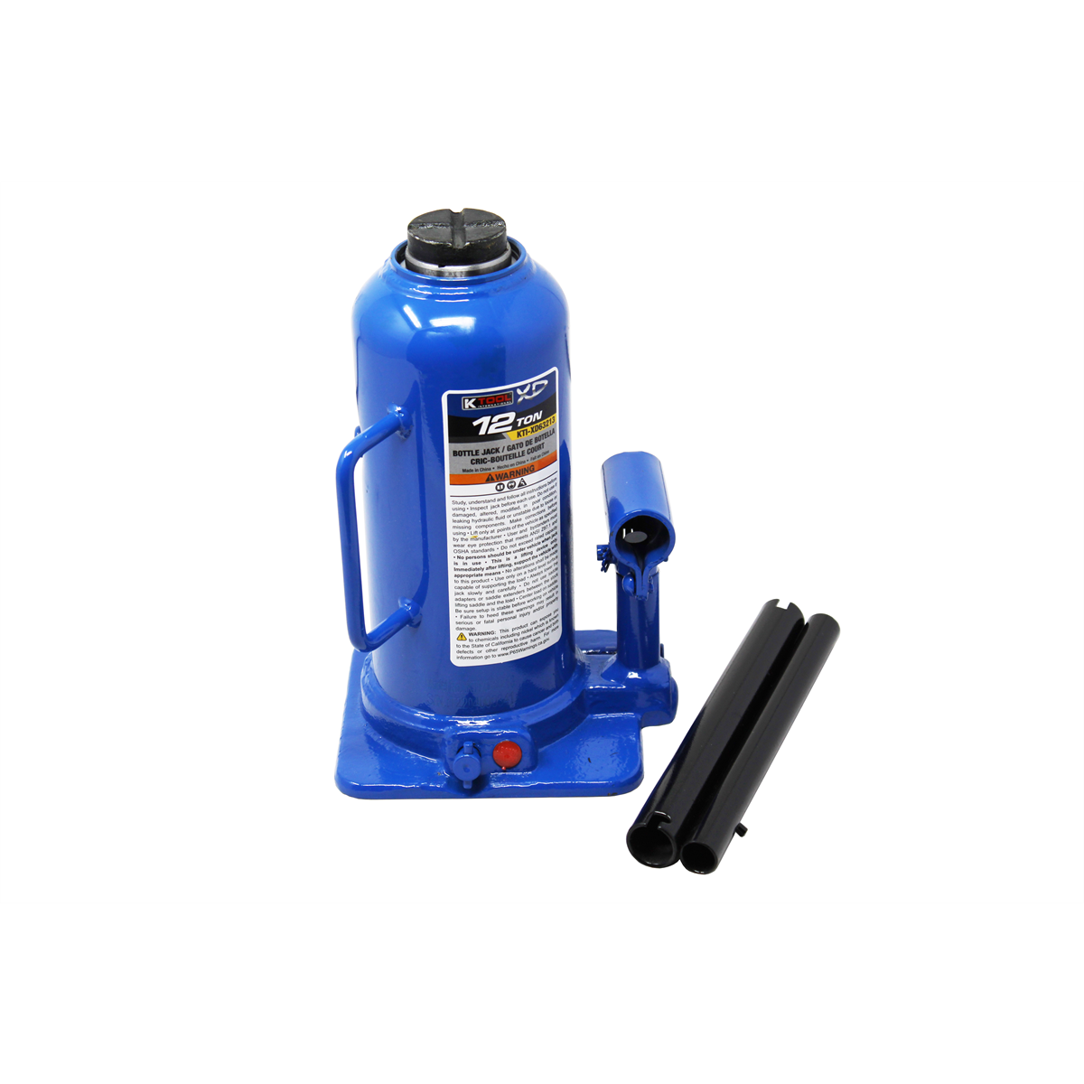 K Tool International Bottle Jack 12 Ton Manual XD P/N XD63213 - B2B Diesel & Gas Service