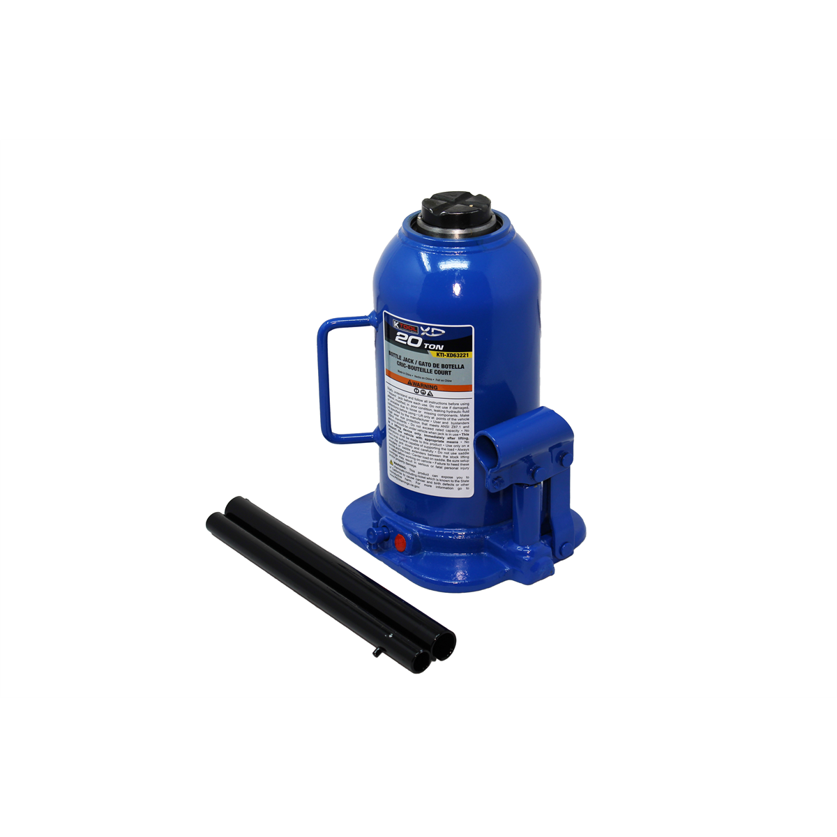 K Tool International Bottle Jack 20 Ton (Welded) P/N XD63221 - B2B Diesel & Gas Service
