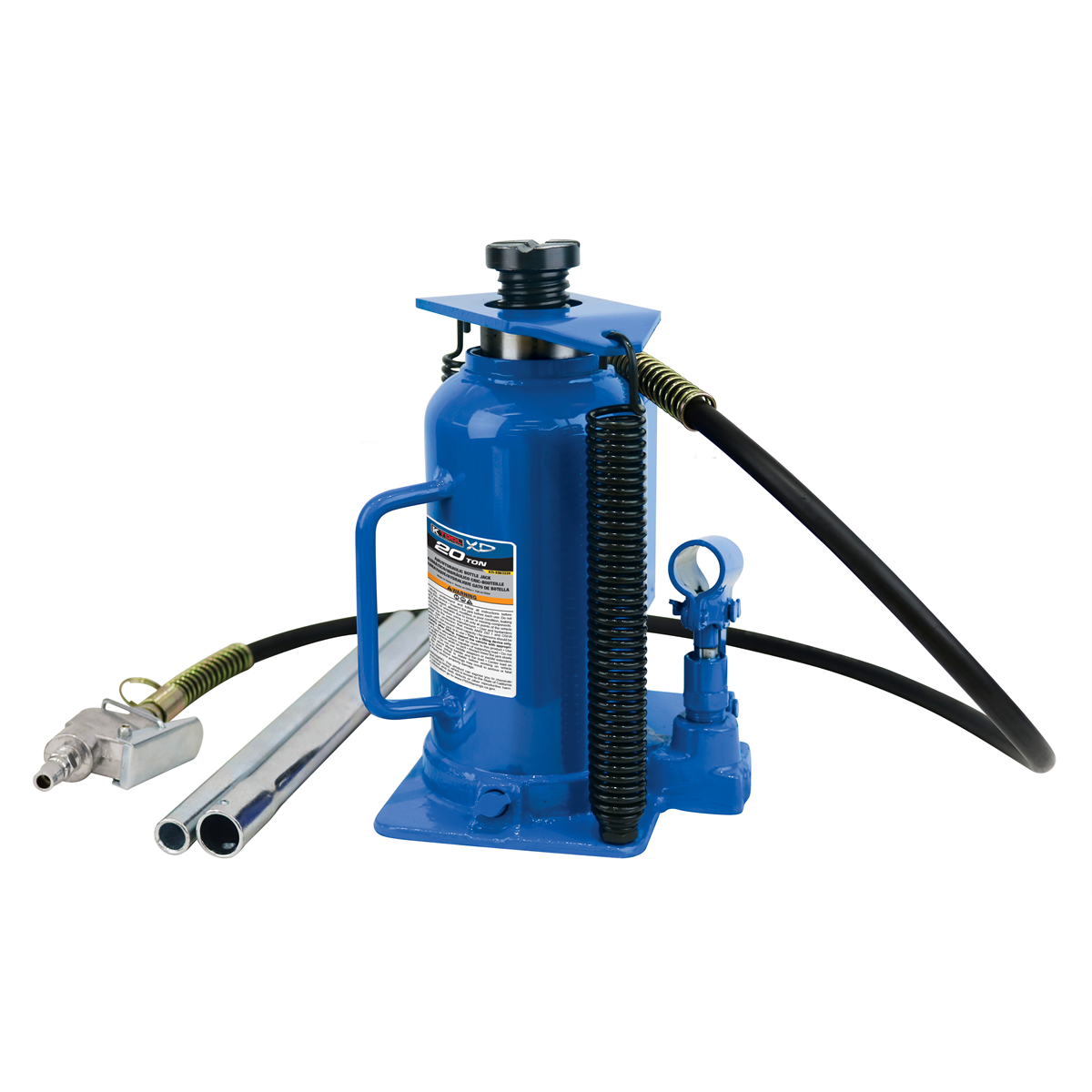 K Tool International Bottle Jack 20 Ton Air/Hydraulic (Welded) P/N XD63228 - B2B Diesel & Gas Service
