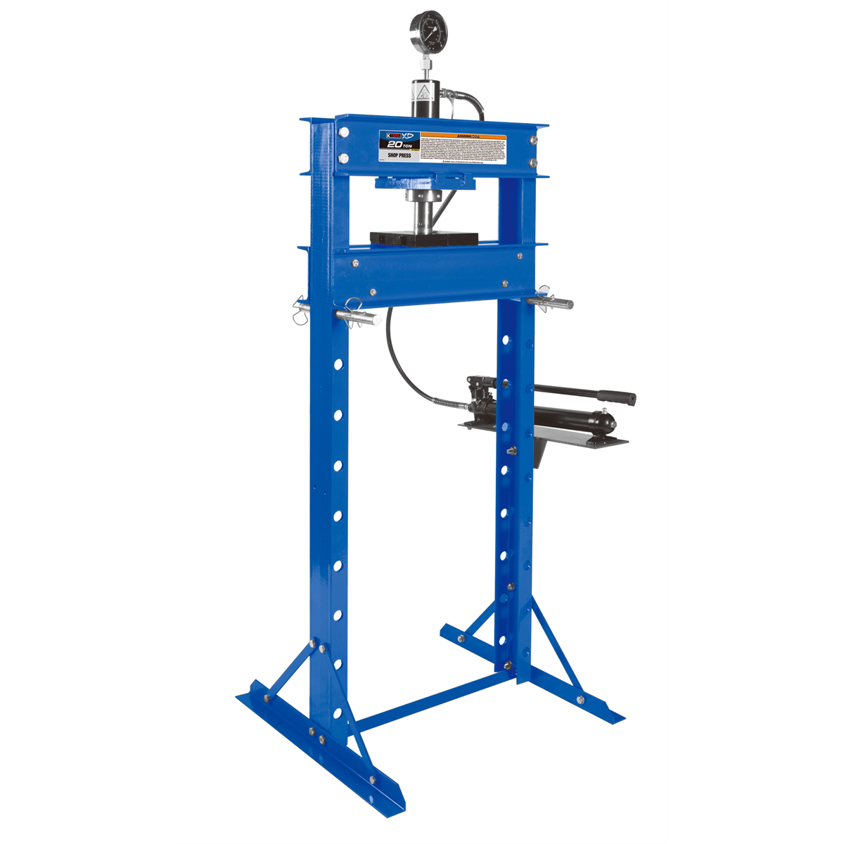 K Tool International Shop Press 20 Ton Manual Hydraulic P/N HJ0804CE-A - B2B Diesel & Gas Service