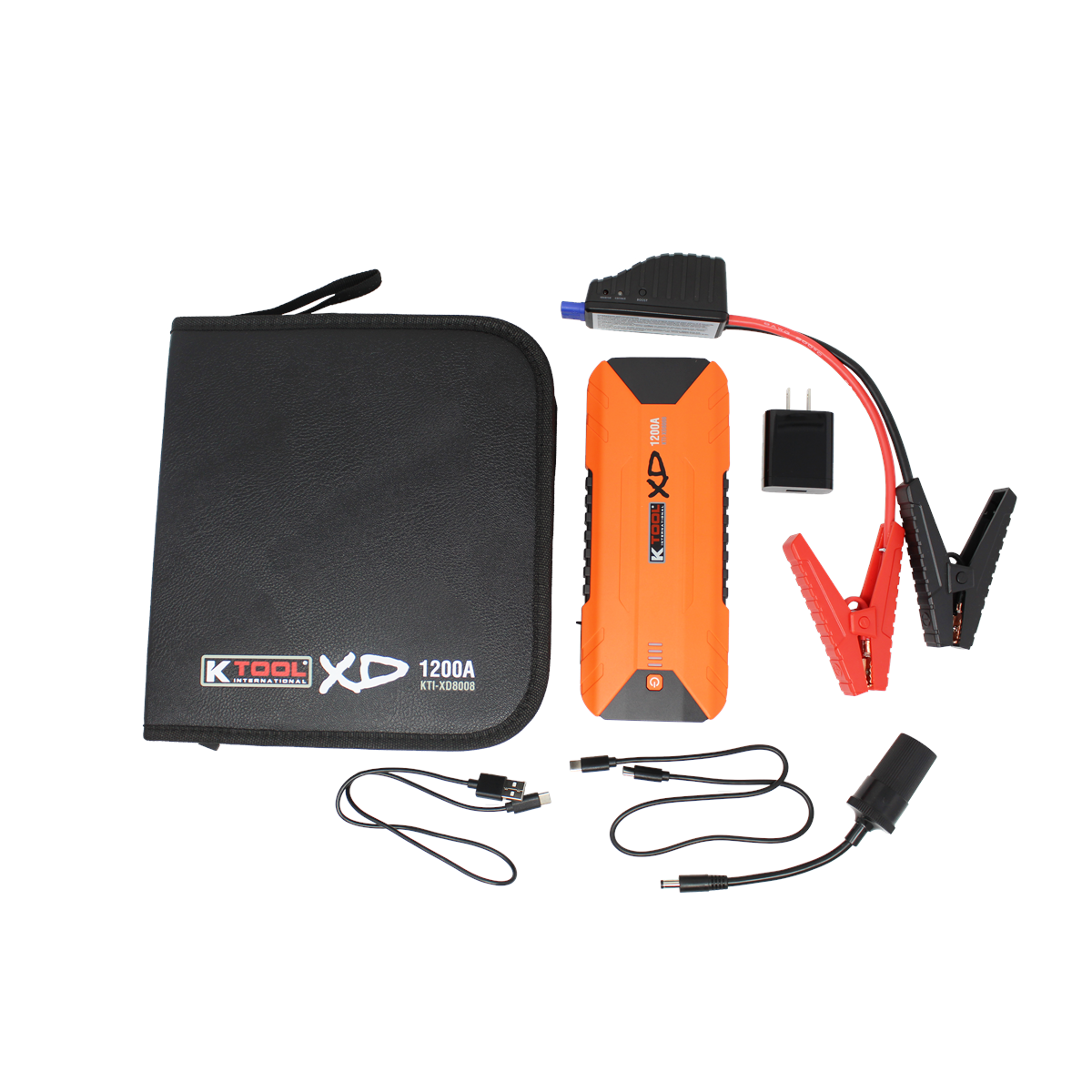 K Tool International Compact Jump Starter 1200 amp, 12-volt, 16,000mAh P/N CED8009-ISN - B2B Diesel & Gas Service