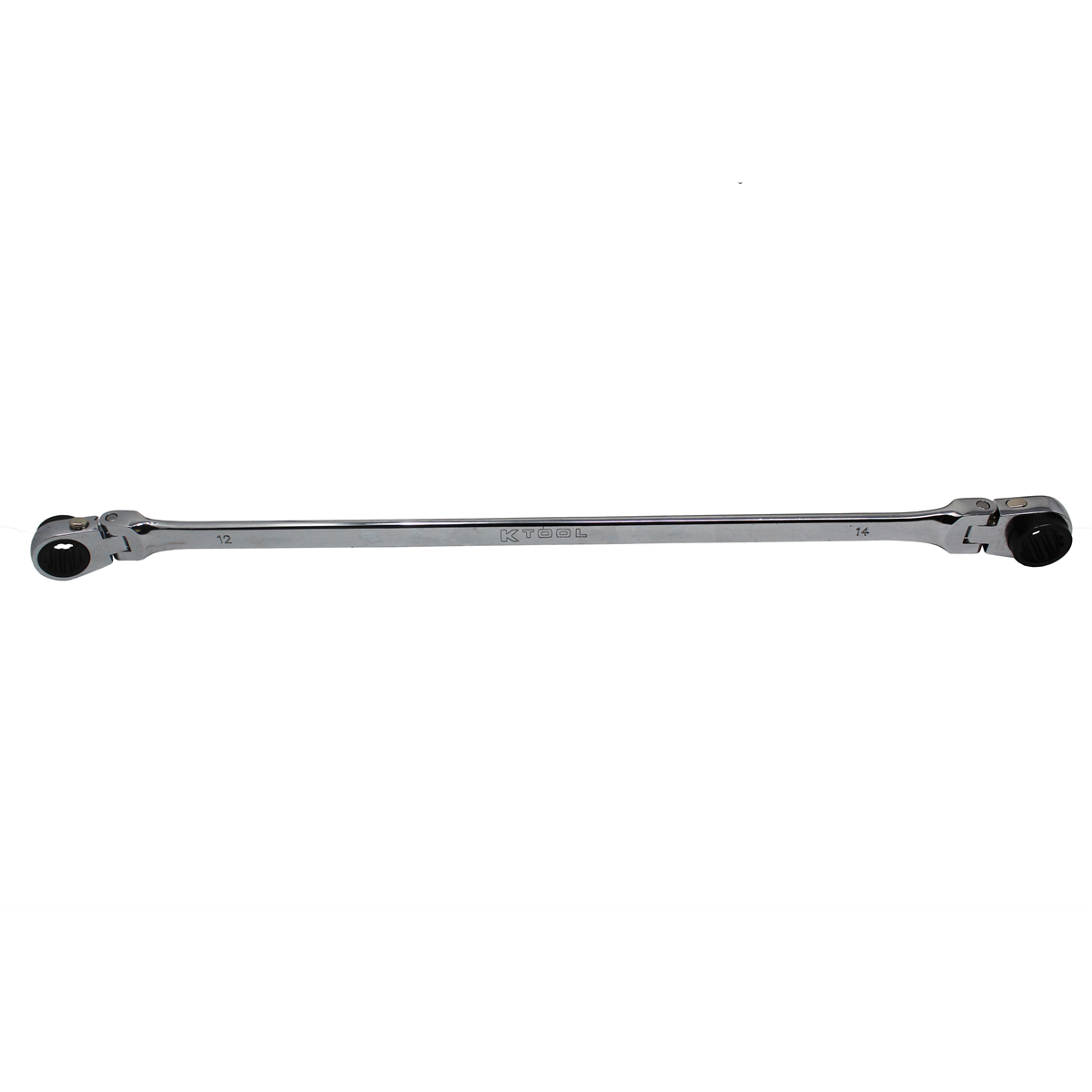 K Tool International Wrench 12mm x 14mm Metric Ratcheting Reversible Double Box Universal Spline 90 Tooth P/N XDDB12X14 - B2B Diesel & Gas Service