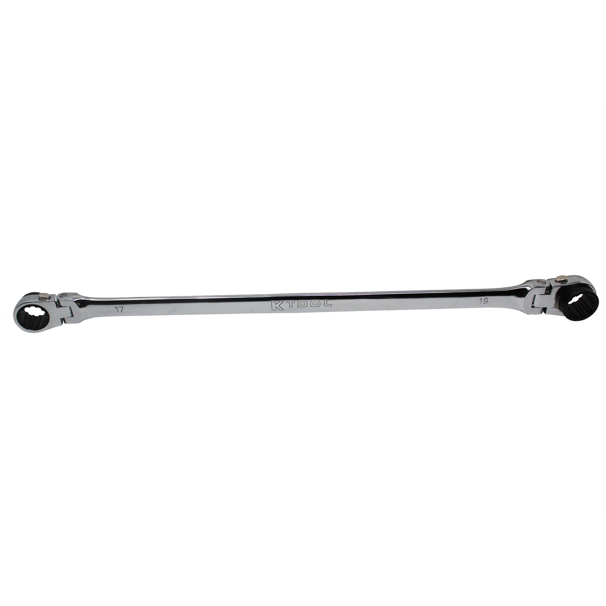 K Tool International Wrench 17mm x 19mm Metric Ratcheting Reversible Double Box Universal Spline 90 Tooth P/N XDDB17X19 - B2B Diesel & Gas Service