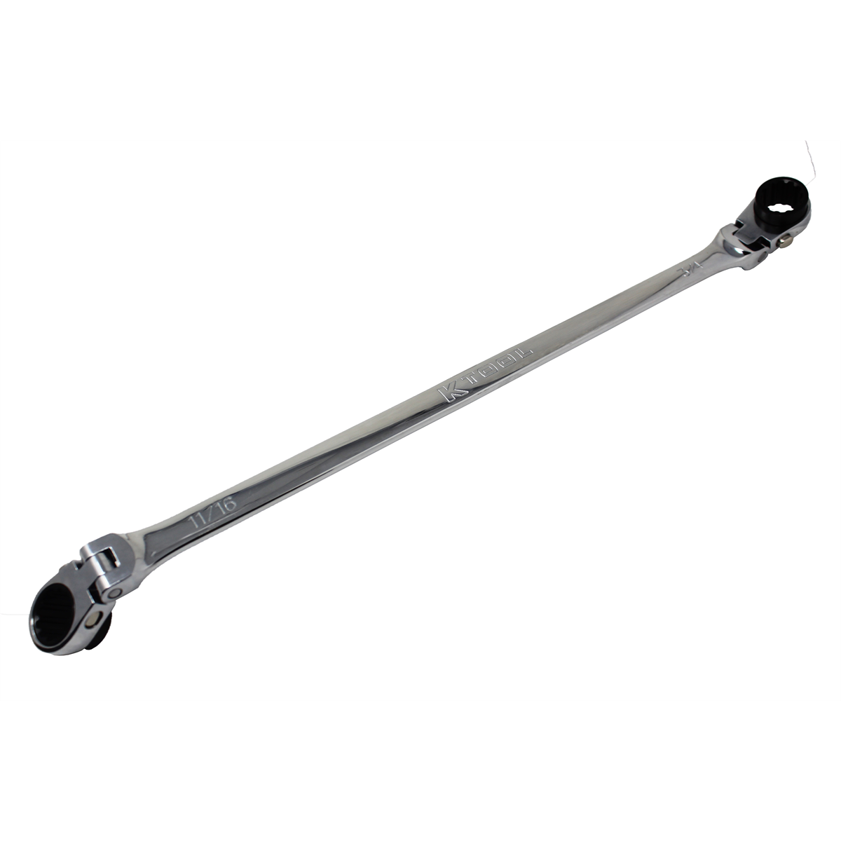 K Tool International Wrench Double Box Ratcheting Reversible 11/16 Inch x 3/4 Inch Universal Spline 90 Tooth P/N XDRF111634 - B2B Diesel & Gas Service