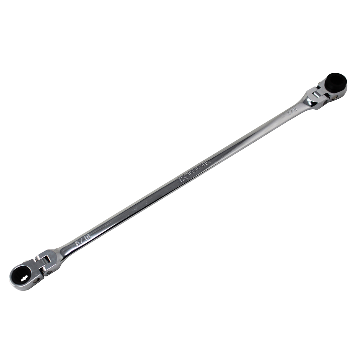 K Tool International Wrench Double Box Ratcheting Reversible 5/16 Inch x 3/8 Inch Universal Spline 90 Tooth P/N XDRF51638 - B2B Diesel & Gas Service