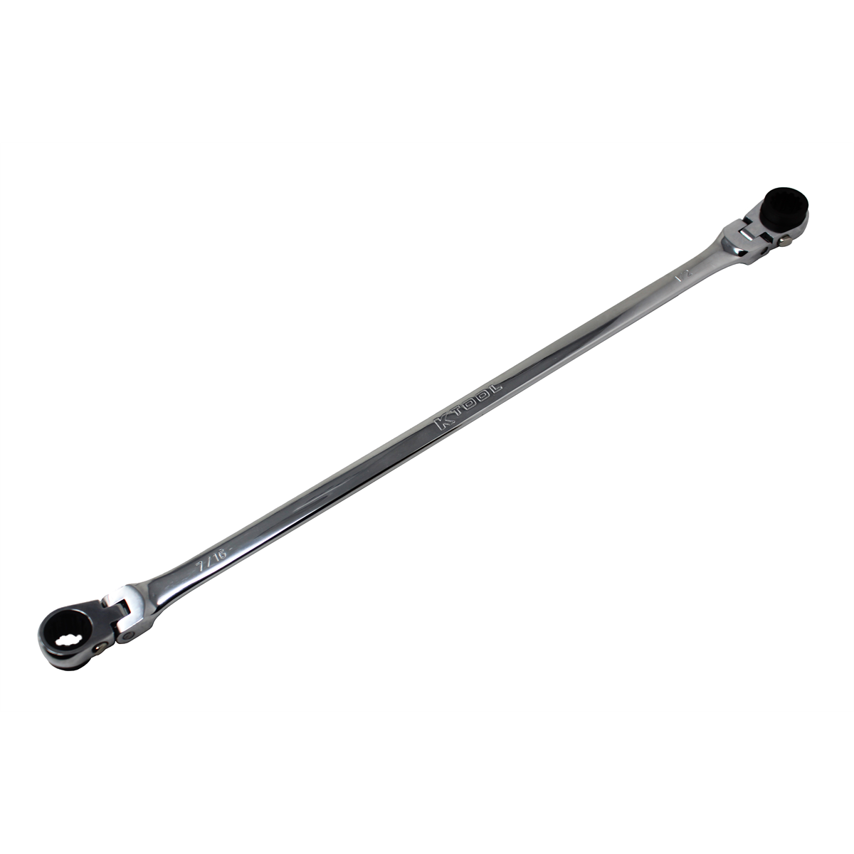 K Tool International Wrench Double Box Ratcheting Reversible 7/16 Inch x 1/2 Inch Universal Spline 90 Tooth P/N MTNRF71612 - B2B Diesel & Gas Service