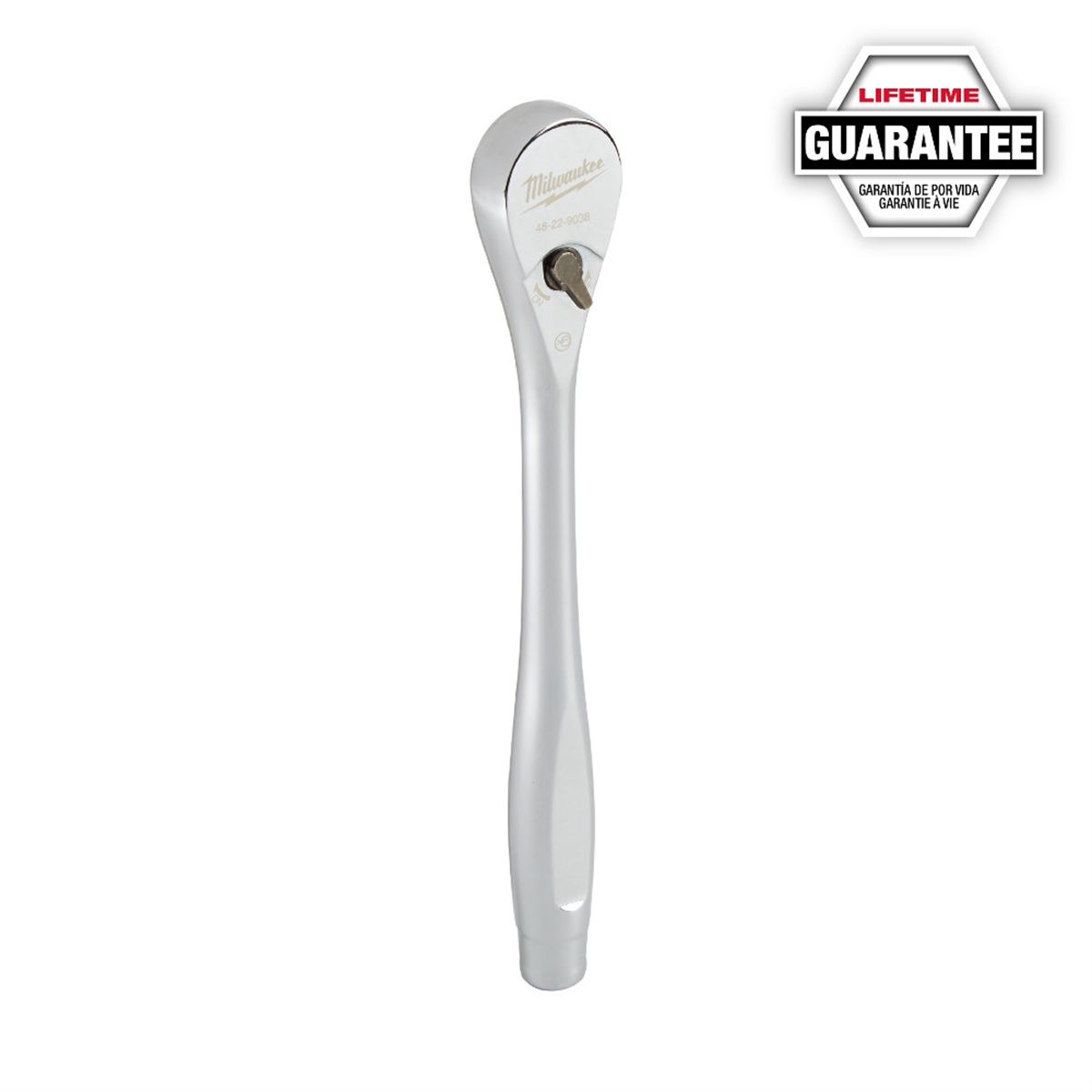 Milwaukee Tool 3/8" DRIVE 90-TOOTH SLIM PROFILE RATCHET