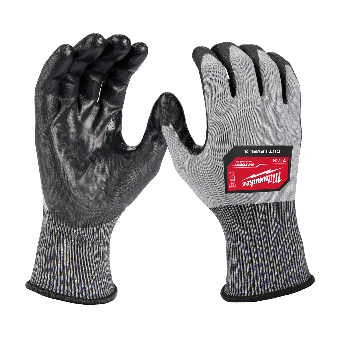 Milwaukee Tool Cut Level 3 High Dexterity Polyurethane Dipped Gloves - S