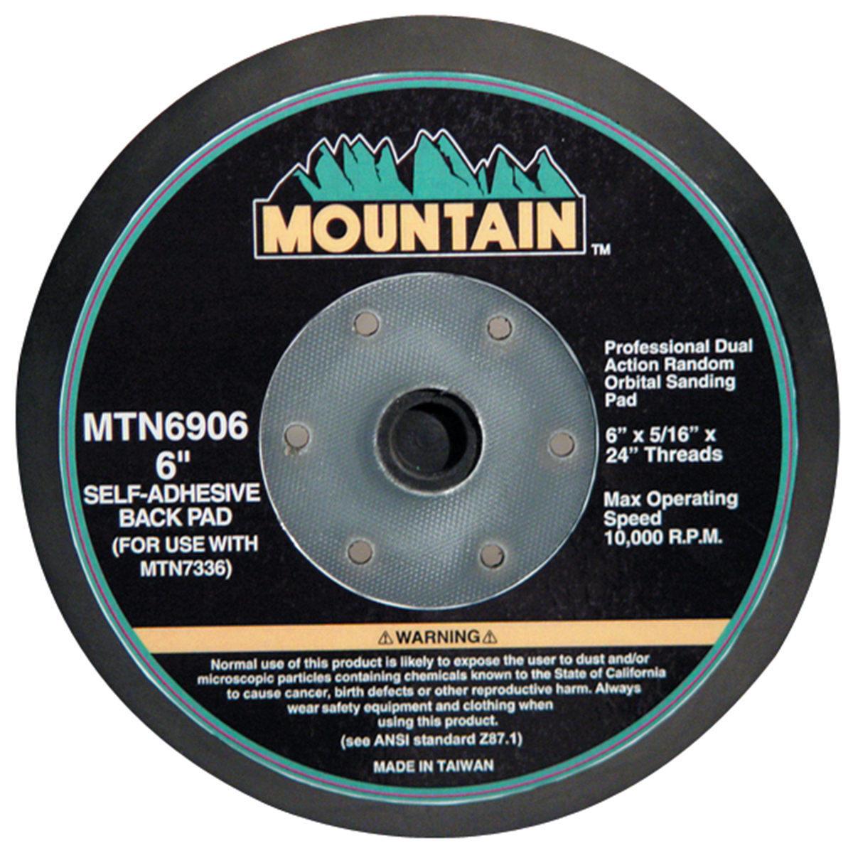 Mountain 6" PSA PAD 6 MOUNTING HOLES MTN6906 - B2B Diesel & Gas Service