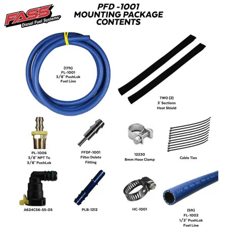 FASS PFD1001 Powerstroke Filter Delete Kit - B2B Diesel and Gas Service