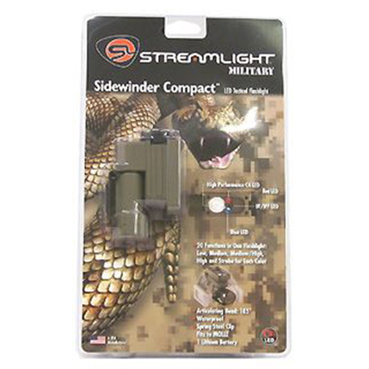 Streamlight Sidewinder Compact, Coyote - B2B Diesel & Gas Service