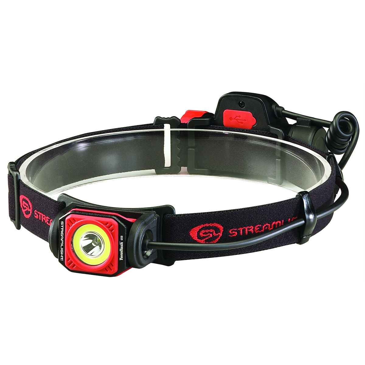 Streamlight Twin-Task USB Rechargeable Spot and Flood Headlamp - Red - B2B Diesel & Gas Service
