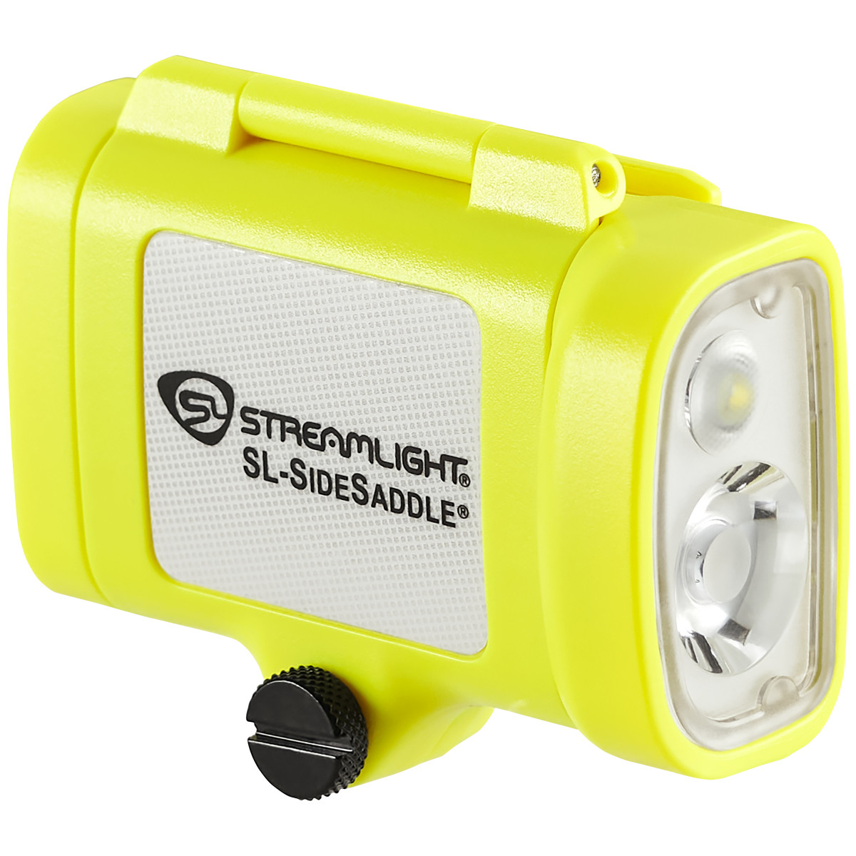 Streamlight SL-SideSaddle Hard Hat and Helmet Light - Includes (3) AAA alkaline batteries and (1) hat mount - Yellow - B2B Diesel & Gas Service