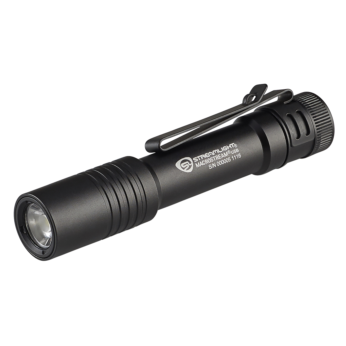 Streamlight 500 Lumen MacroStream USB Flashlight - Includes Micro-USB cord and lanyard - Box - Black - B2B Diesel & Gas Service